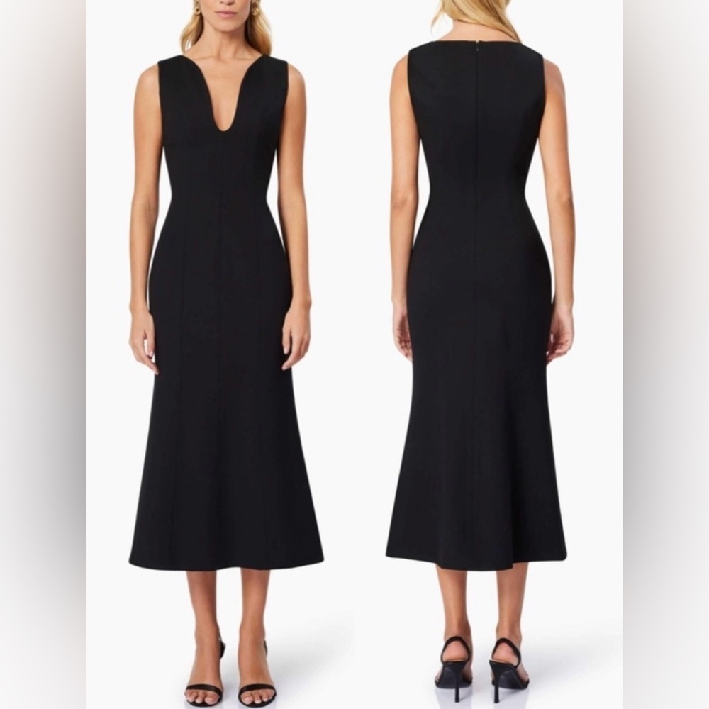 NWOT ELLIATT Eden Sleeveless Midi Dress Black SZ L